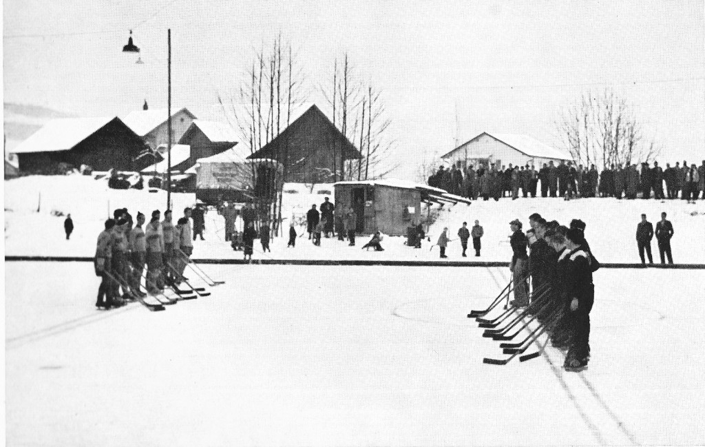 Hockeyfeld im Jahr 1957